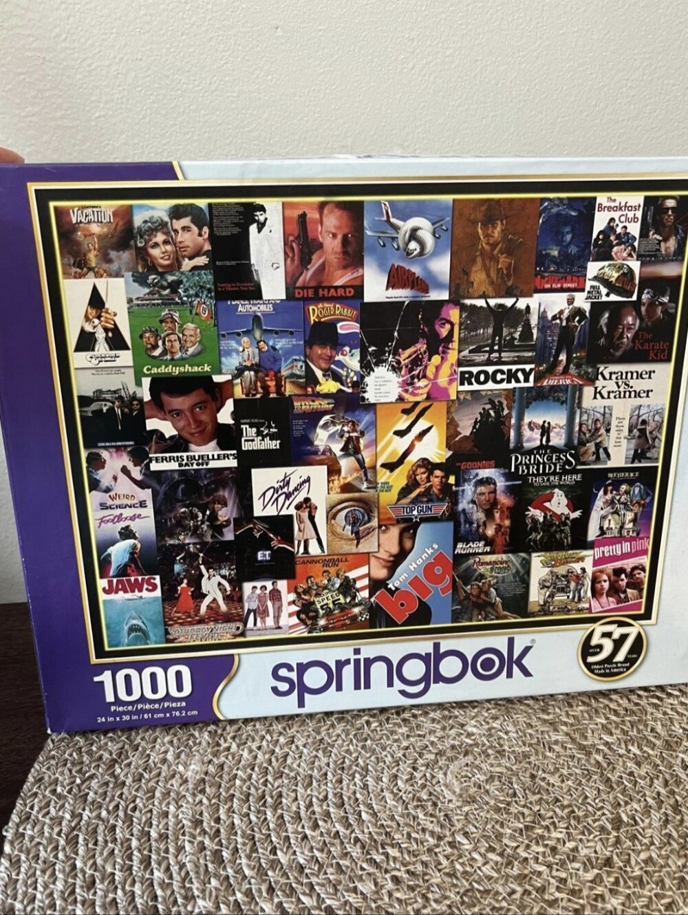 Springbok Going to the Movies 1000 Piece Jigsaw Puzzle NEW SEALED 70's & 80's